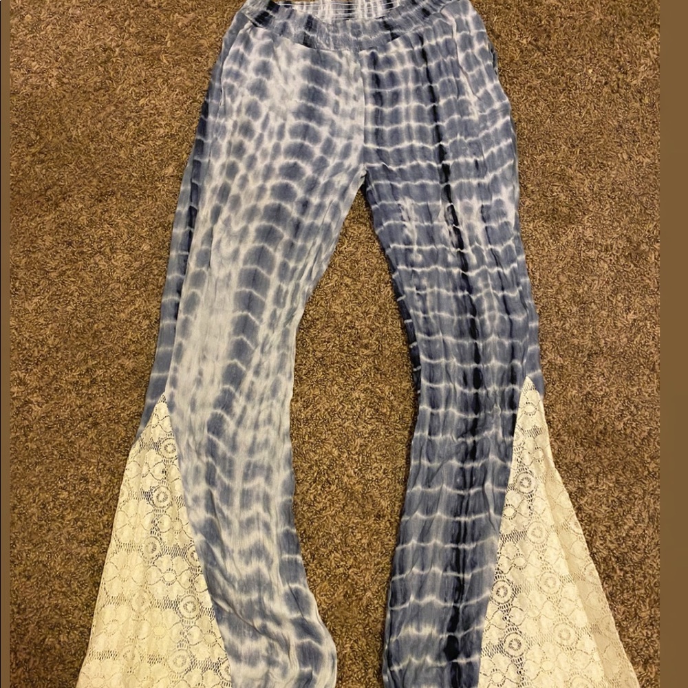 Tie Die flare pants